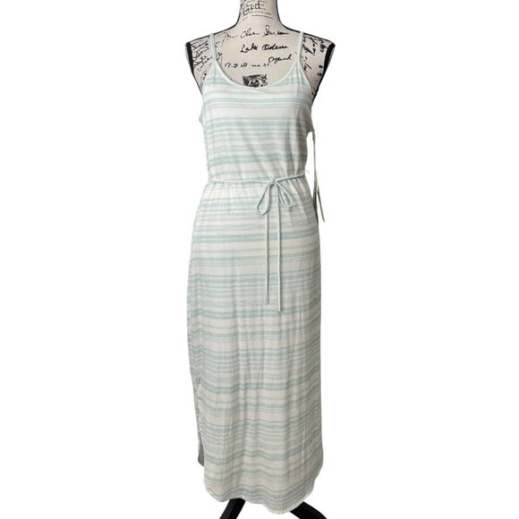Carve Designs Dresses & Skirts - Carve Designs Vikki Tank Dress Soft Maxi Cloud Aqua Stripe Women Size S NEW
